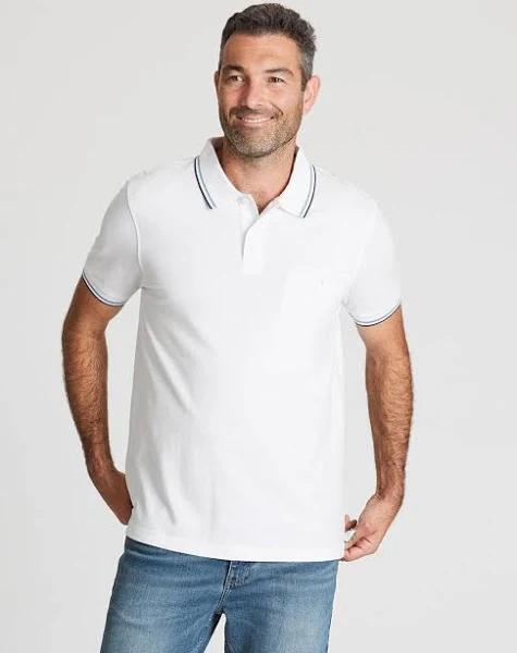 Rivers Short Sleeve Tipped Pique Polo