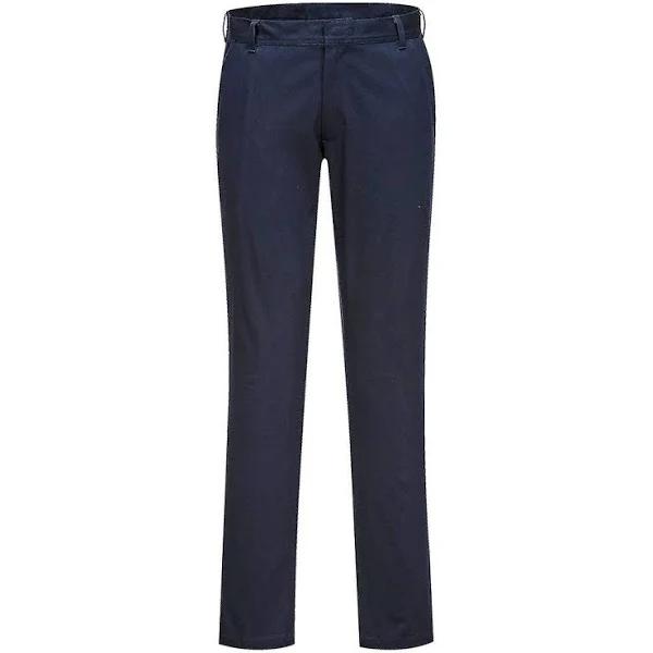 Portwest s235 Womens Slim Chino Trousers Dark Navy