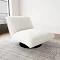 Monty Fabric Swivel Chair White by Freedom