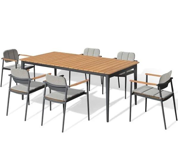 SIMPO Pier-Axis 7-Piece Outdoor Dining Setting