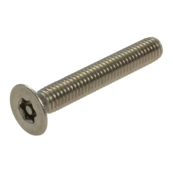 M4 x 0.70p x 8mm Metric Coarse Countersunk Post Torx (T20) Security Machine Screw A2-70 Stainless G304