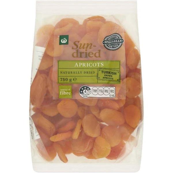 Woolworths Apricot Sun Dried 750g Pack