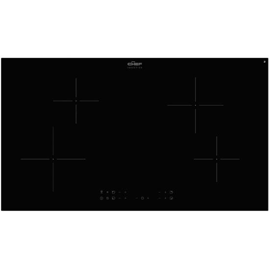 Chef 90cm 4 Zone Induction Cooktop CHI944BB