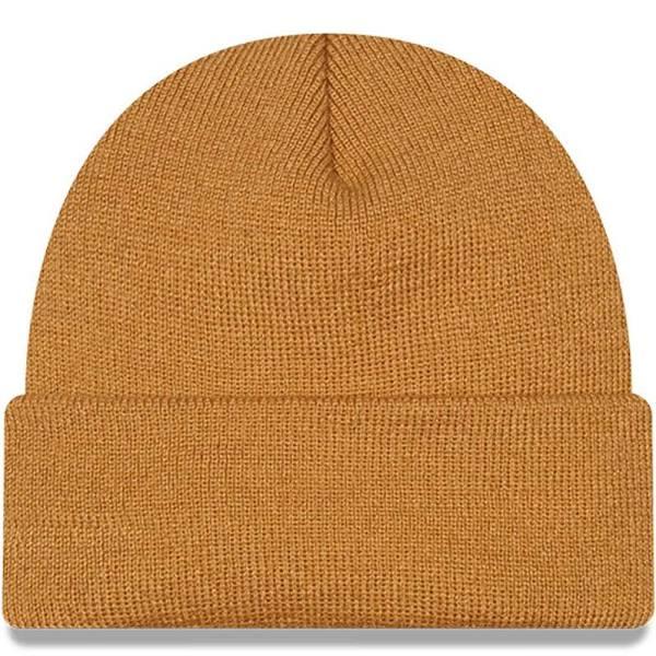 New Era Knit Winter Hat Short Cuff Beanie Fisherman Wheat