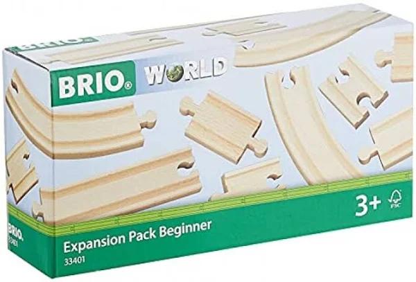 BRIO World - 33401 Beginner's Expansion Pack | 11 Piece Wooden Train T