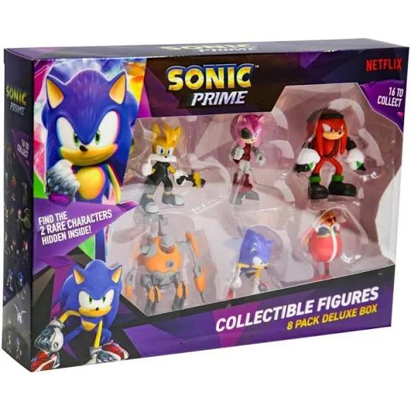 Sonic Prime 6.5cm Collectable Figures 8 Pack Deluxe Box