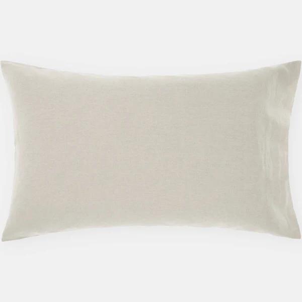 Linen House - Neutrals Standard - Nimes Pure Linen Standard Pillowcase - Size One Size, Standard at The Iconic