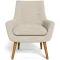 Retro Fabric Occasional Armchair Vanilla by Freedom