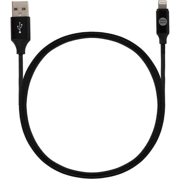 Our Pure Planet USB-A to Lightning Cable 1.2m/4ft Black