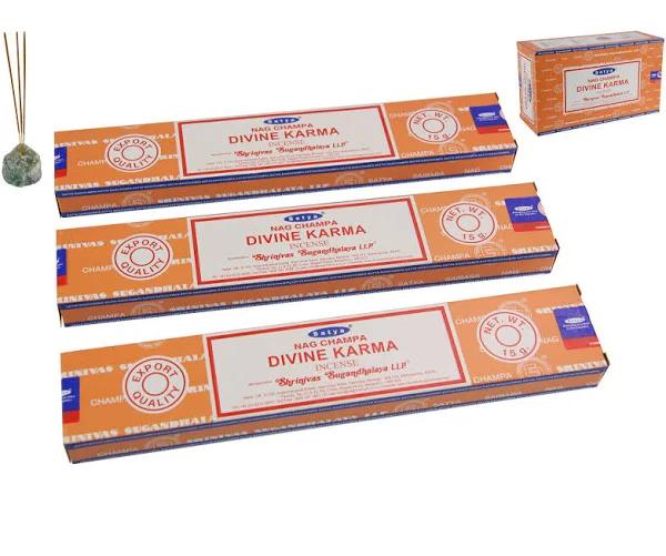 6 Boxes of Satya Karma Incense 15grams/12 Sticks Beautiful Aroma Scent