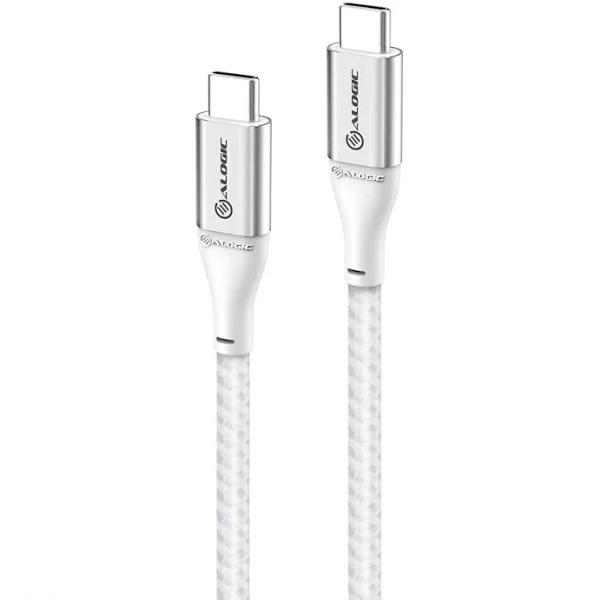 Alogic 3M Super Ultra USB 2.0 USB-C to USB-C Cable 5A/480Mbps Silver - ULCC203-SLV