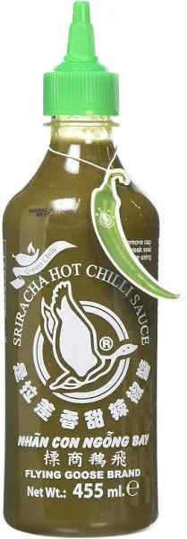 Flying Goose Sriracha Hot Green Chilli Sauce, 455 ml