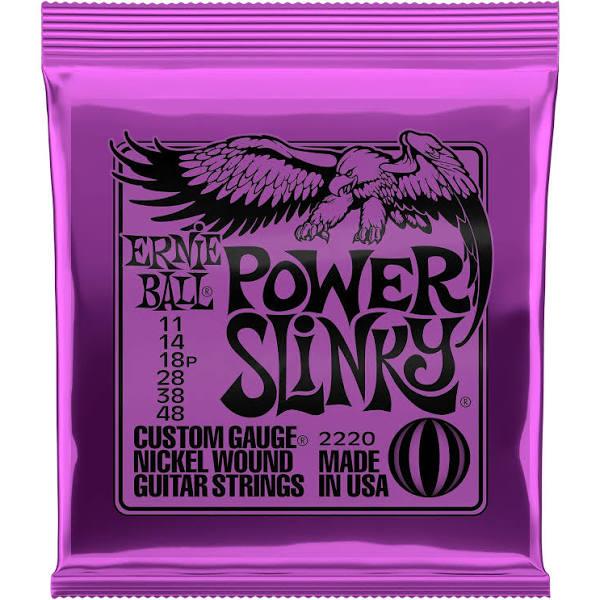 Ernie Ball 2220 Electric Guitar Strings Nickel Power Slinky 11-48