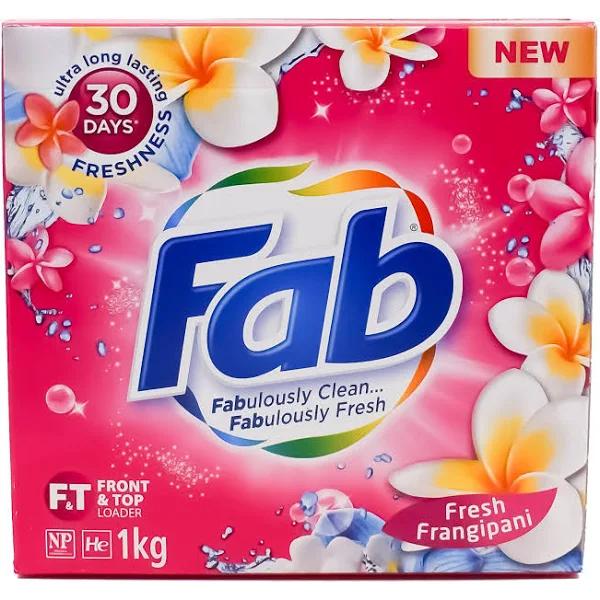 Fab Fresh Frangipani Laundry Detergent Powder 1kg