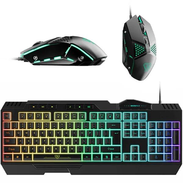 Mouse Keyboard 2 in 1 Backlight Gaming Breathing Rainbow Led Combo For PC Laptop