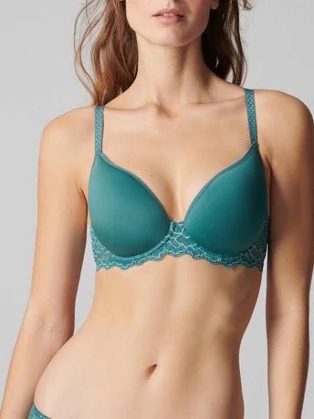 Caresse 3D Plunge Contour Bra - Boreal Green - 85g