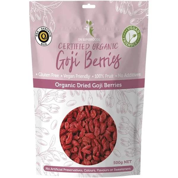 Dr Superfoods Dried Goji Berries Certified Organic 500g