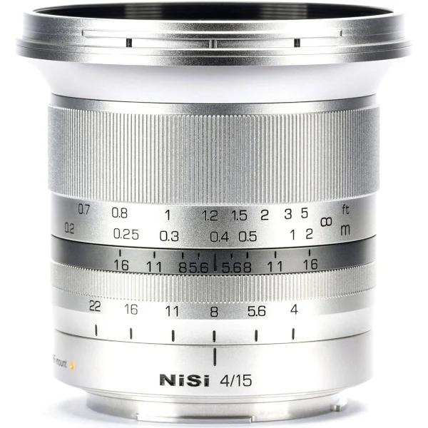 NiSi 15mm f/4 Sunstar Wide Angle ASPH Lens in Silver (FUJIFILM x Mount)