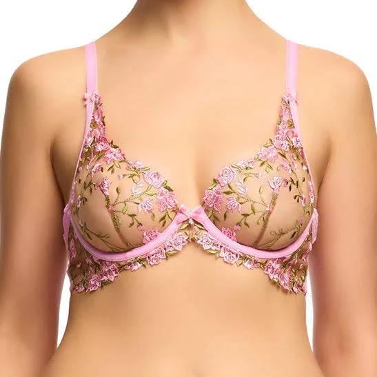 Dita Von Teese Rosewyn Plunge Bra 12F / Plunge / Pink