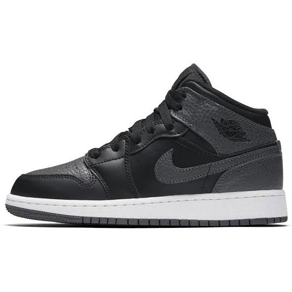 Jordan 1 Mid Black Dark Grey (GS)