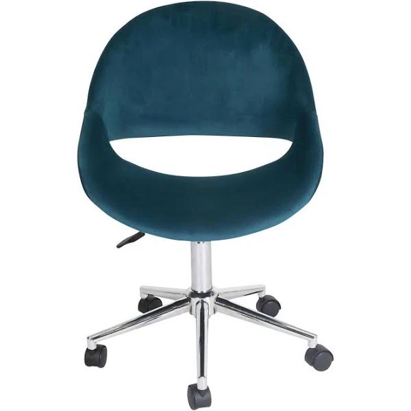 Kip Velvet Desk Chair Peacock Teal | Peacock | Home Office | Early Settler Furniture