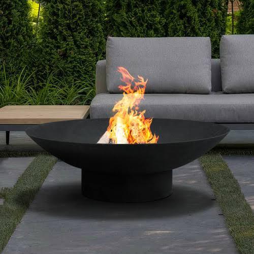 90cm Tucson Steel Fire Pit Colour: Black - MilkcanProducts | The Build