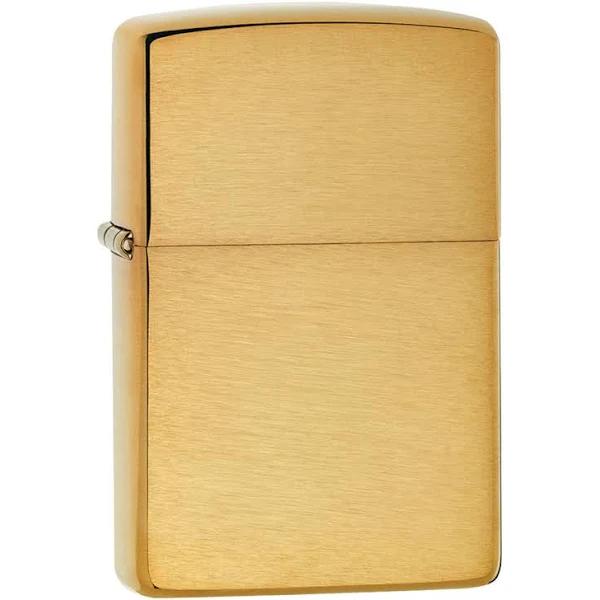 Zippo Brass Finish Lighter - Brushed