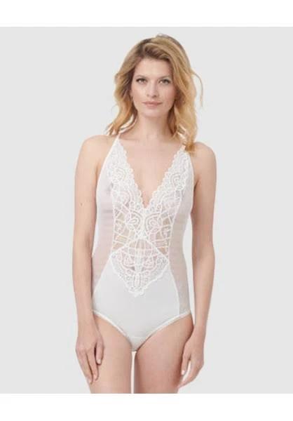 Oh!Zuza Lace Bodysuit - Ivory - 2XL Ivory