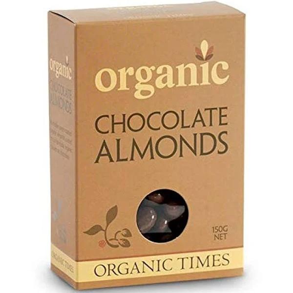 Organic Times Milk Chocolate & Almonds 150g