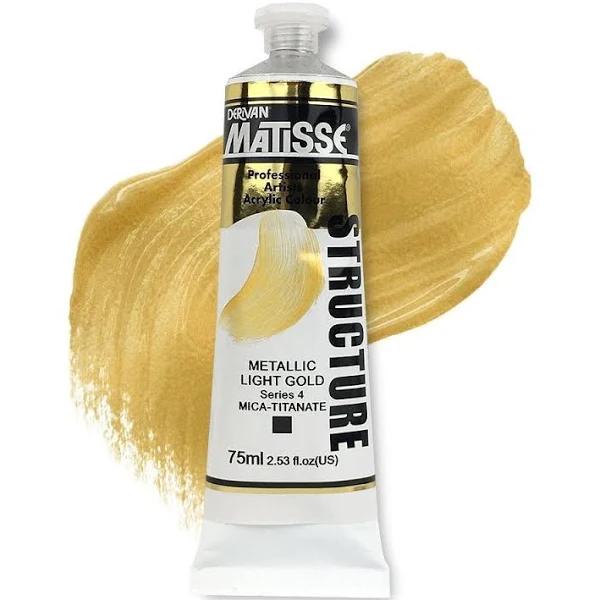 Matisse Structure Acrylic 75ml S4 - Metallic Light Gold