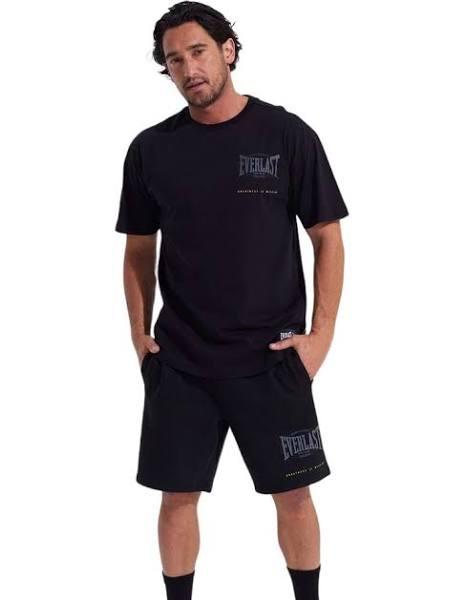 Everlast Worldwide Jersey Crew Tee in Black XXL