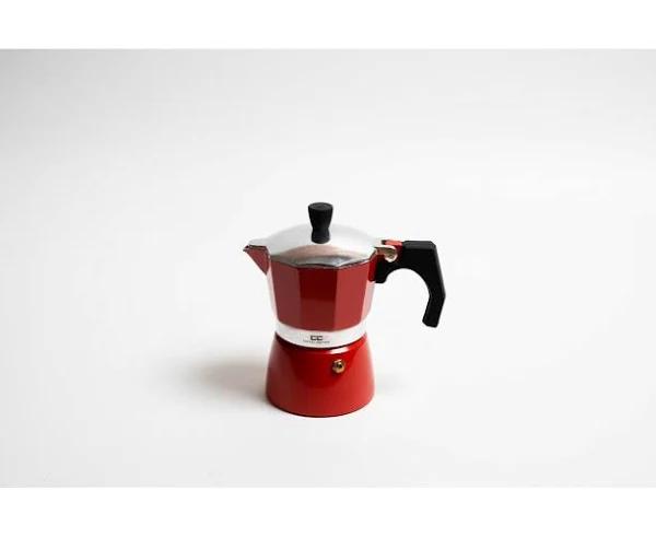 Coffee Culture Italian Stove Top Coffee Espresso Maker Percolator 3 Cup Red - AfterPay & zipPay Available