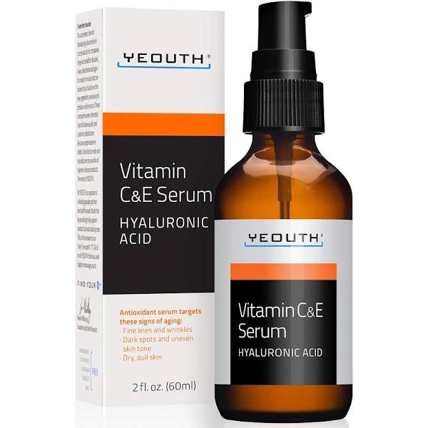 Yeouth - Vitamin C & E Serum With Hyaluronic Acid - 2 fl. oz (60 ml)