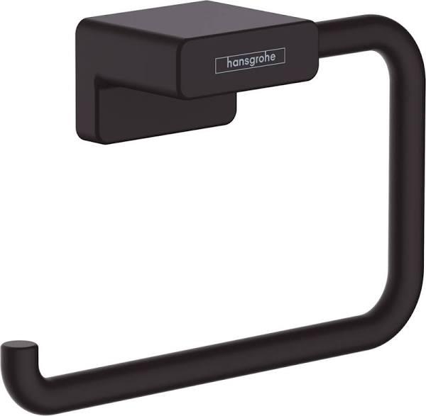 Hansgrohe AddStoris Toilet Roll Holder Without Cover in Matt Black (41771670)