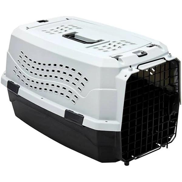 All Day Double Door Dog Carrier Silver Grey M