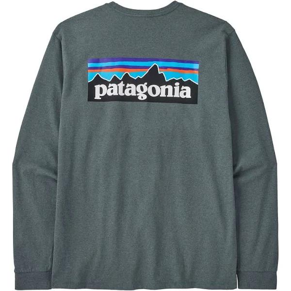 Patagonia - Camista P -6 Logo Responibili L/S - New Green - M