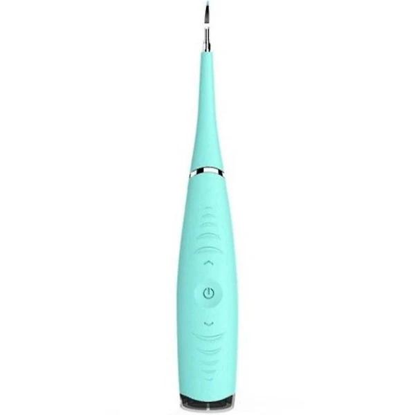 Portable Electric Sonic Tooth Cleaner Multi Function Toothbrush Calculus Remover Whiten Teeth Blue