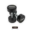 Commercial Round Pu Dumbbell Set - 6 Pairs [2.5kg - 15kg]