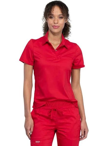 Cherokee Revolution WW698 Scrubs Top Women Red