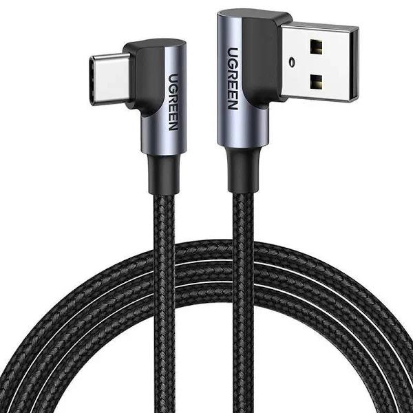 UGREEN USB C Right Angle Cable 90 Degree Type C Fast Charger Compatible With Samsung Galaxy Note20 S20 S10 S10e S9 S8 Plus, Ps5 Controller, LG G8 G7