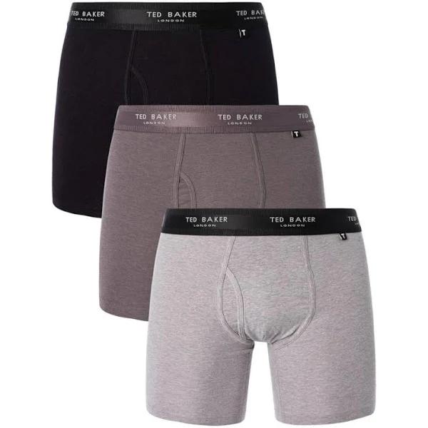 Ted Baker 3 Pack Boxer Briefs Grey L