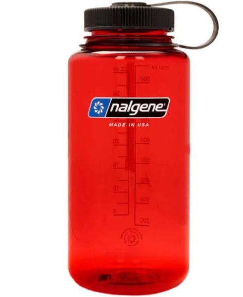 Nalgene Sustain 1L Bottle Wide Mouth Red