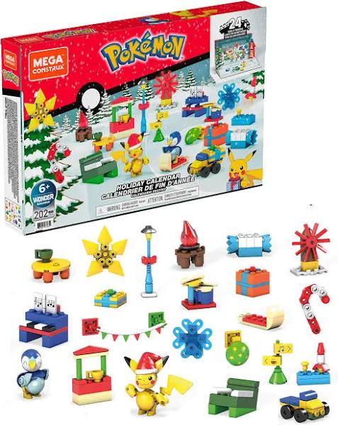 Mega Construx Pok?mon Holiday Calendar Construction Set - 202pcs