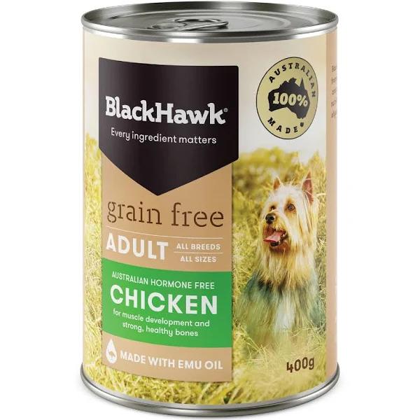 Black Hawk Dog Grain Free Chicken Wet Food 400g