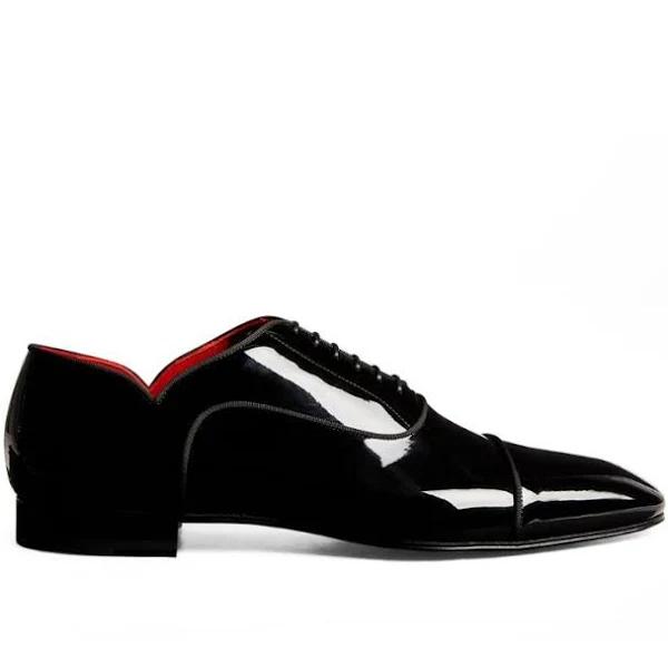 Christian Louboutin Greggy Chick Black Patent Calf - Men Shoes