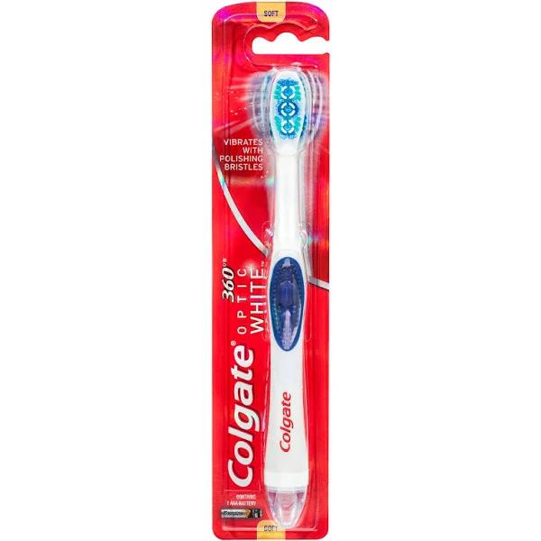 Colgate 360 Optic White Soft Powered Toothbrush