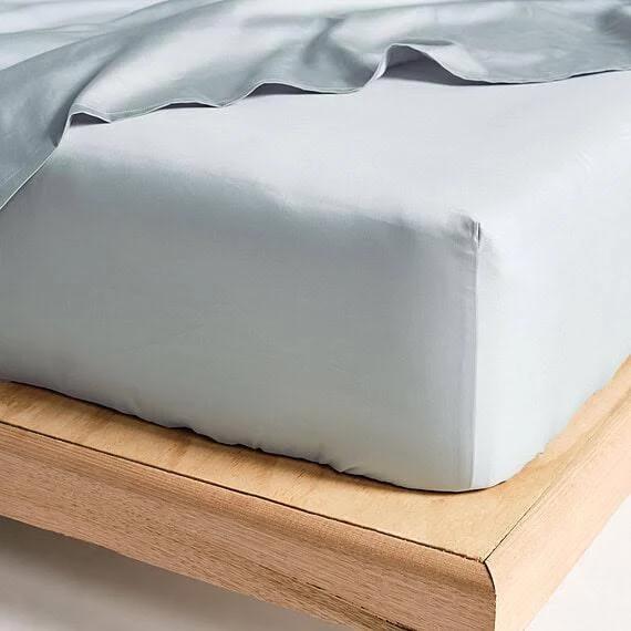 Augusta Fitted Sheet Pale Blue by Freedom, 100% Cotton