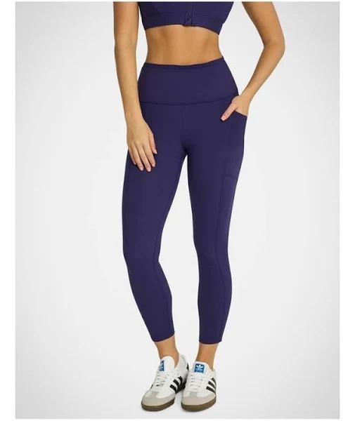 Rockwear Luxesoft Pocket Ankle Grazer Tights in Blackberry Purple 6