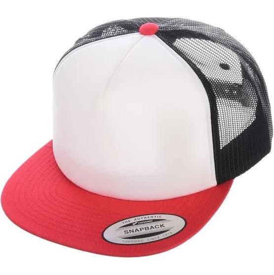 Flexfit Cap Foam with White Front Red Man