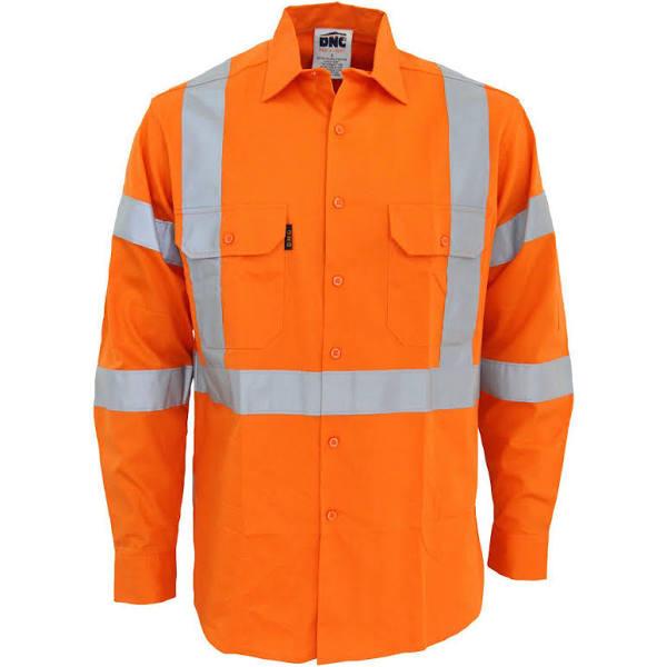 DNC Hi-Vis 3 Way Vented x Back & Biomotion Taped Shirt - Orange - 6XL